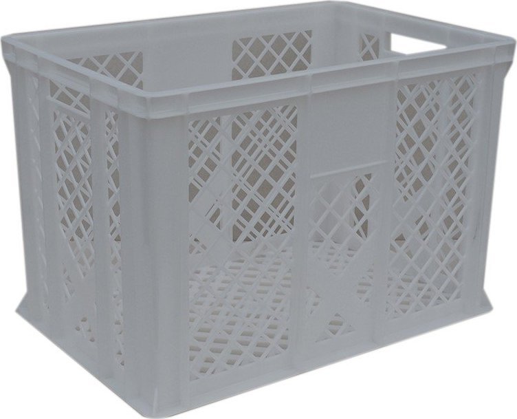 Artech Pojemnik transportowy EURO 410, dno i ścianki ażurowe, wym. 600 x 400 x 410 mm (Kolor biały)