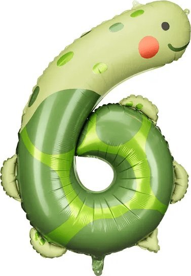 Party Deco Balon foliowy 6 Żółw 75x96cm