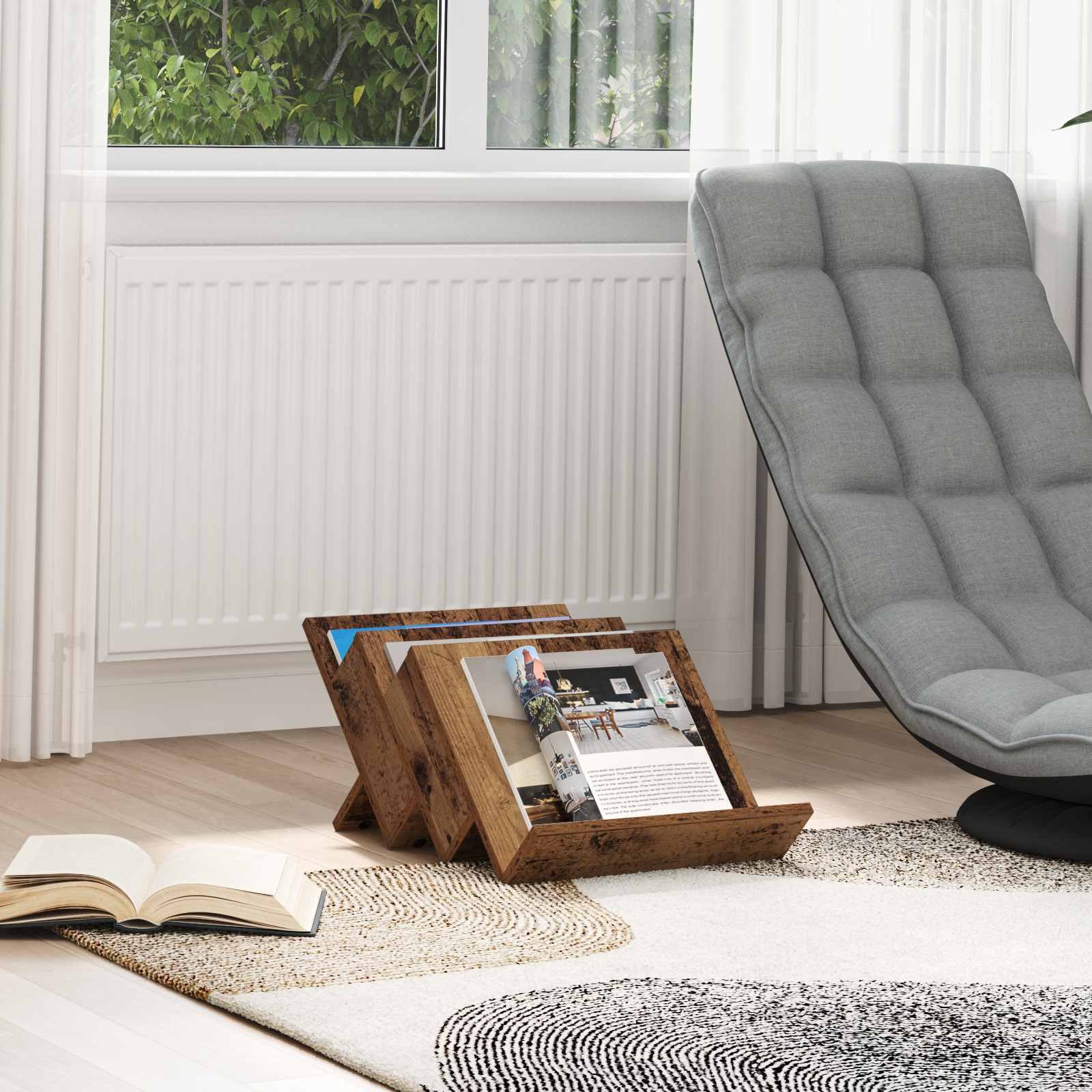 vidaXL Szafka boczna z półką w stylu vintage, 57,5 x 40 x 42 cm