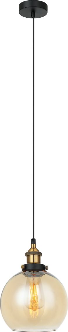 Lampa wisząca Italux Lampa sufitowa bursztynowa Italux Cardena MDM-4330/1 GD+AMB