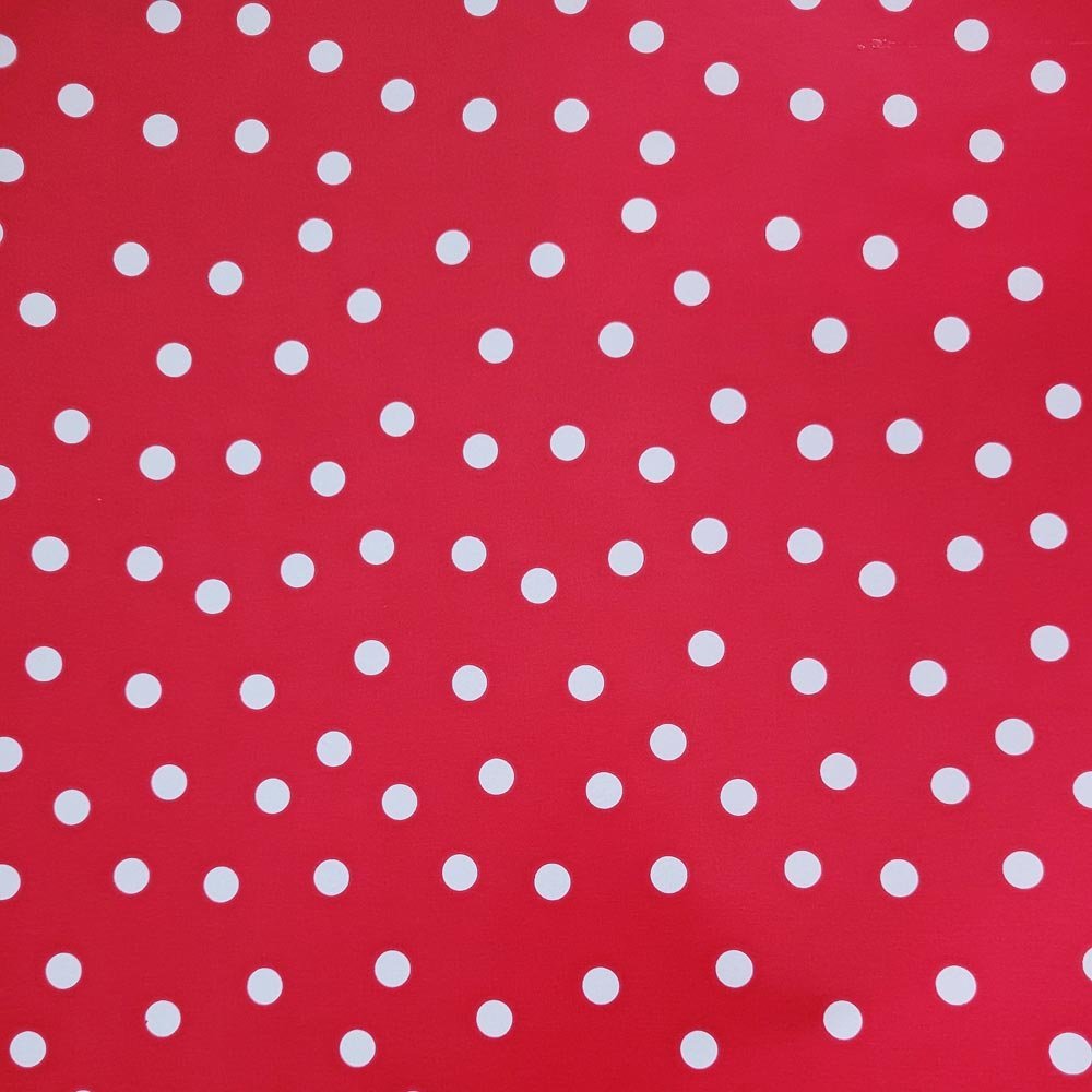 Fastima Papier do pakowania 57cmx2m 2m553 czerwone kropki