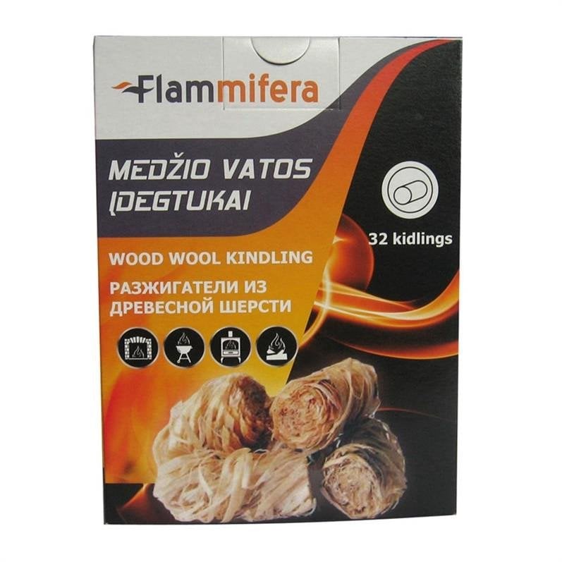 WOOD WOOL KINDLINGS 32PCS