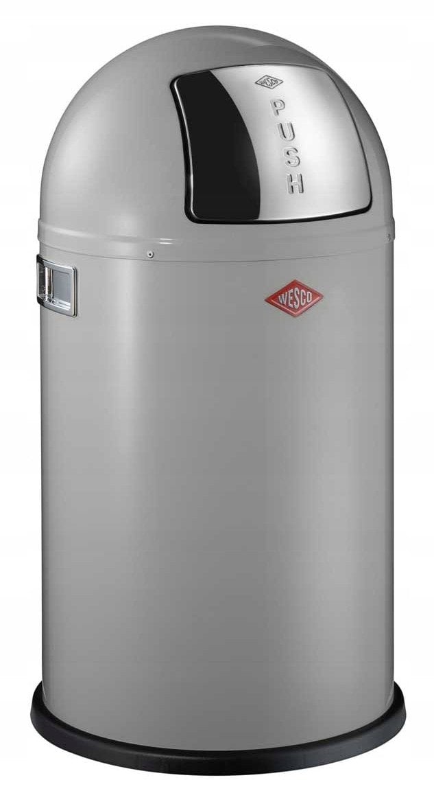 Kosz na śmieci chłodny szary 50l Pushboy Wesco