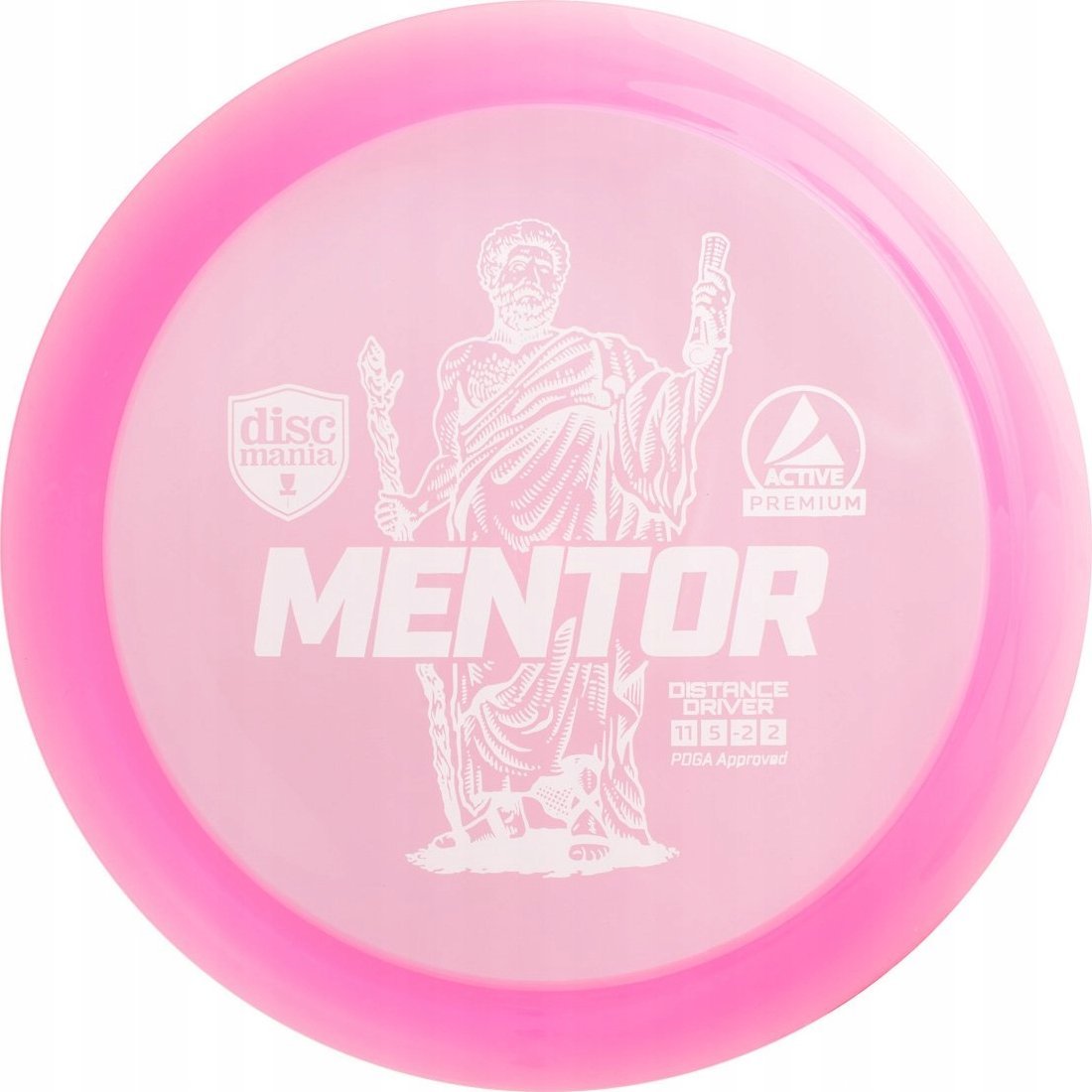 Discmania Discgolf DISCMANIA Distance Driver MENTOR Active Premium Pink 11/5/-2/2