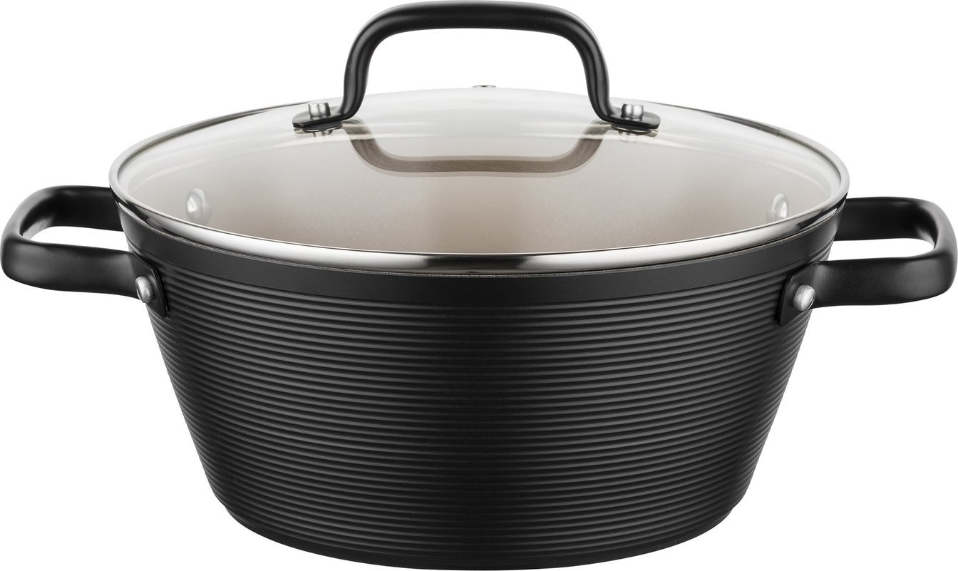 Florina Garnek aluminiowy Carina Black by Mateusz Gessler 24 cm