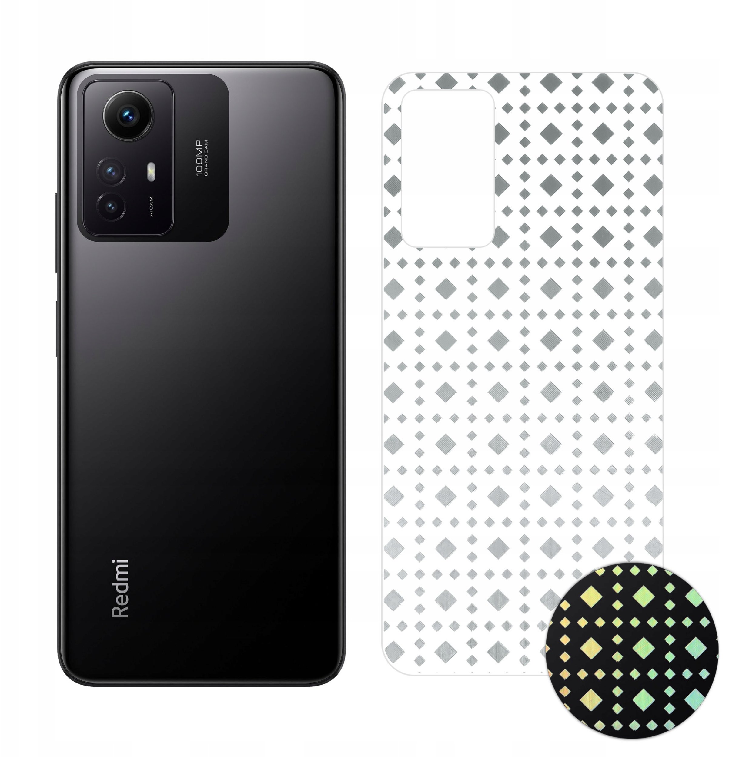FOLIA HYDROŻELOWA OCHRONNA NA TYŁ TELEFONU WZÓR do Xiaomi Redmi Note 12S