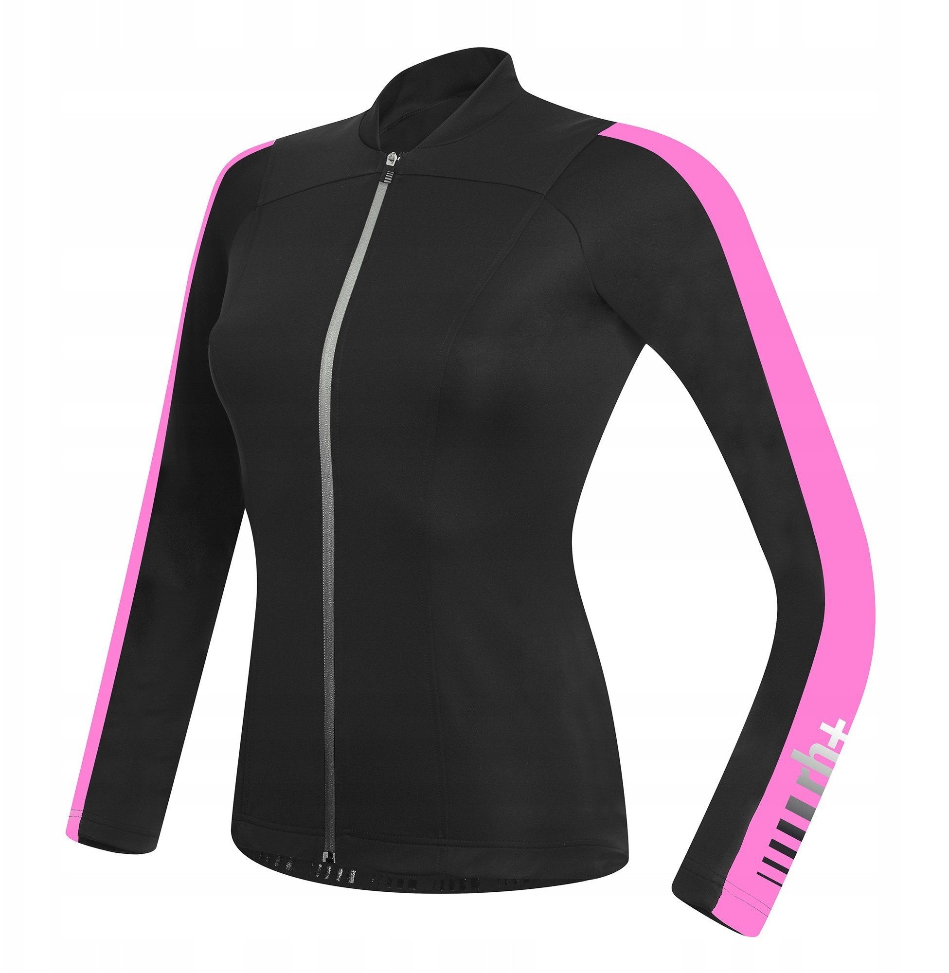 Damska koszulka rowerowa zeroRH+ Spirit LS FZ BLACK-DEEP PINK - XL
