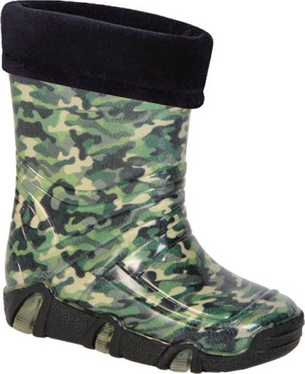 ZETPOL Kalosze dziecięce Szuwarek 50 zielony moro z wkładem