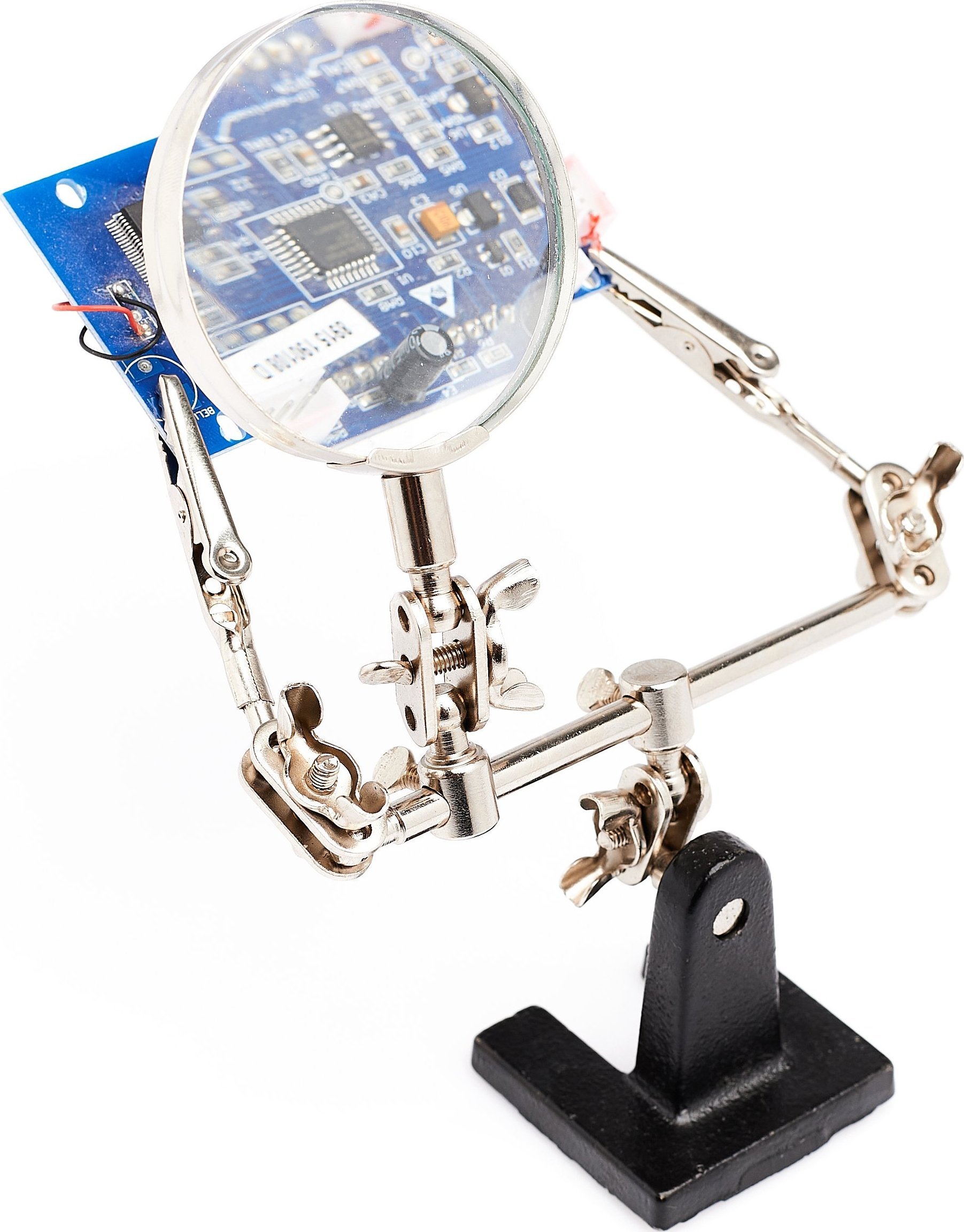 Techrebal TRZECIA RĘKA Z LUPĄ PRZYRZĄD DO LUTOWANIA UCHWYT