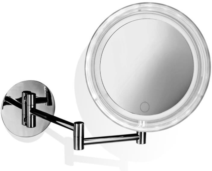 Keuco iLook move Cosmetic mirror round illuminated w/pivoted rail