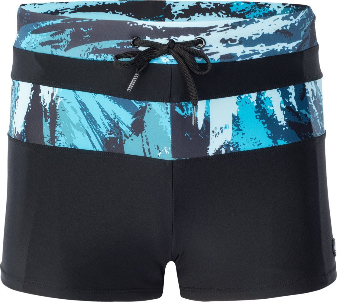 AquaWave Męskie bokserki kąpielowe Aquawave Tahu black/sea print rozmiar M