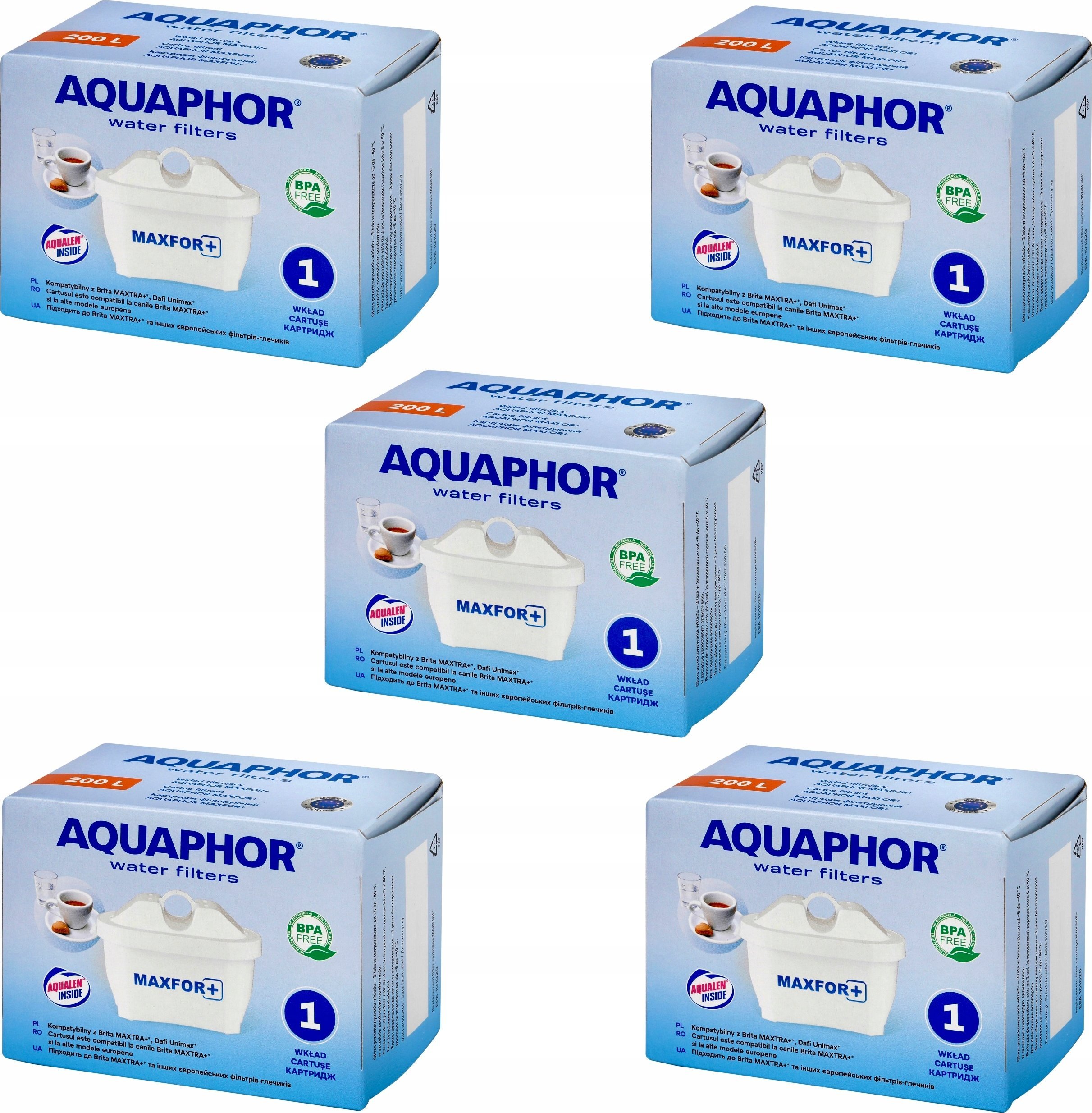 Wkład filtrujący Aquaphor Maxfor+ 5 szt.