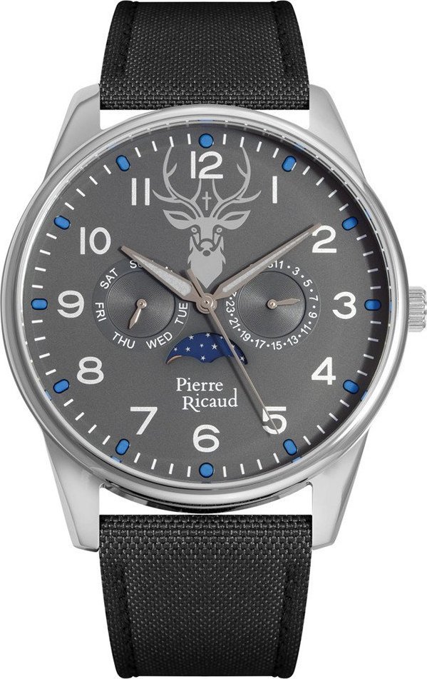 Zegarek Pierre Ricaud Zegarek męski Pierre Ricaud P60036.5227QF czarny