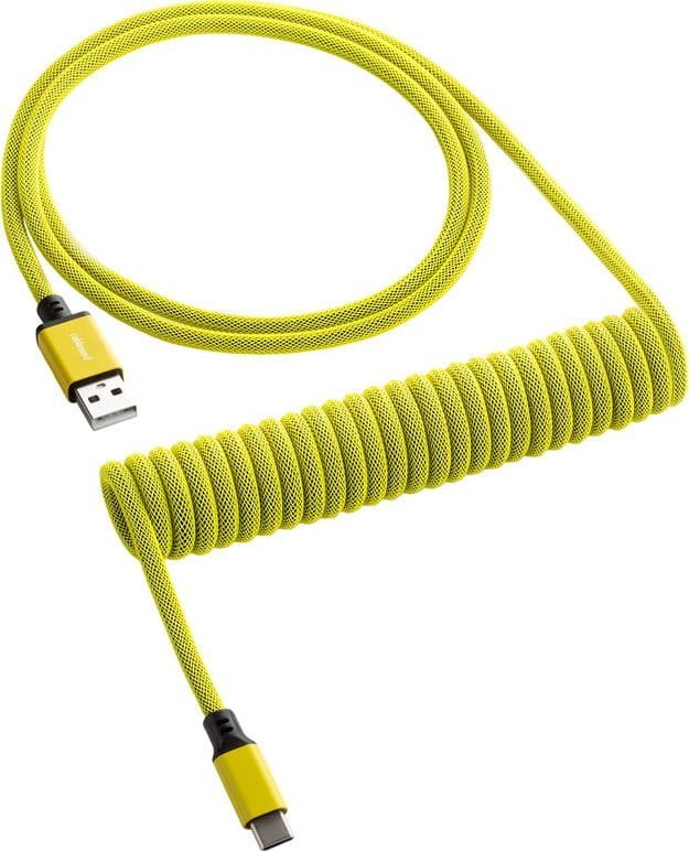 Kabel USB CableMod USB-C - USB-A 1.5 m Żółty (CM-CKCA-CY-KY150KY-R)