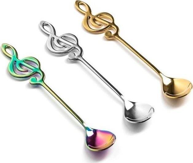 GM Muzyczne łyżeczki KLUCZ WIOLINOWY 3 szt.