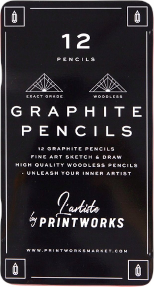 Printworks Printworks Color Pencils Graphite12 pcs