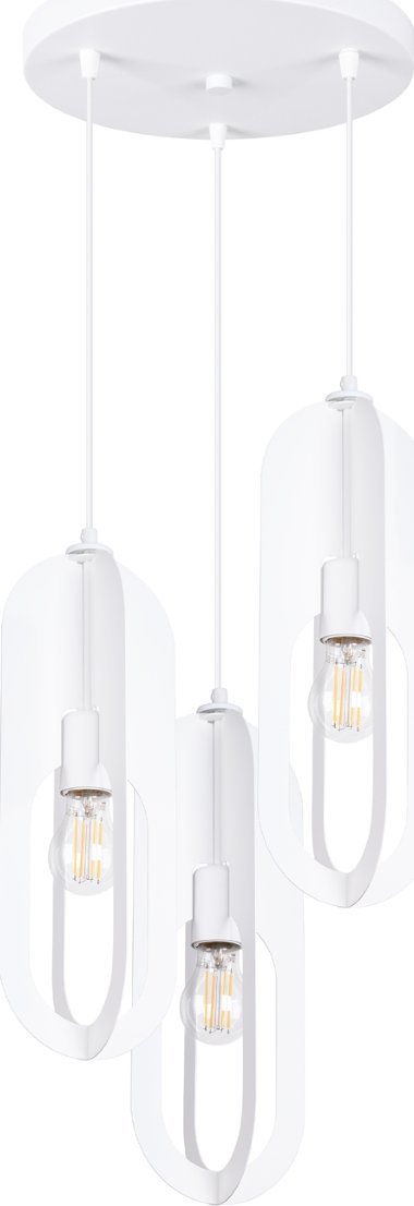 Lampa wisząca Sollux Lighting SOLLUX Lampa wisząca NICUS 3P biała 3 x E27 SL.1361