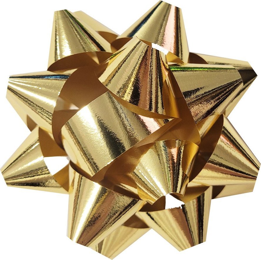 Fastima Rozetka Złota KOKARDA do prezentów 9cm 6M