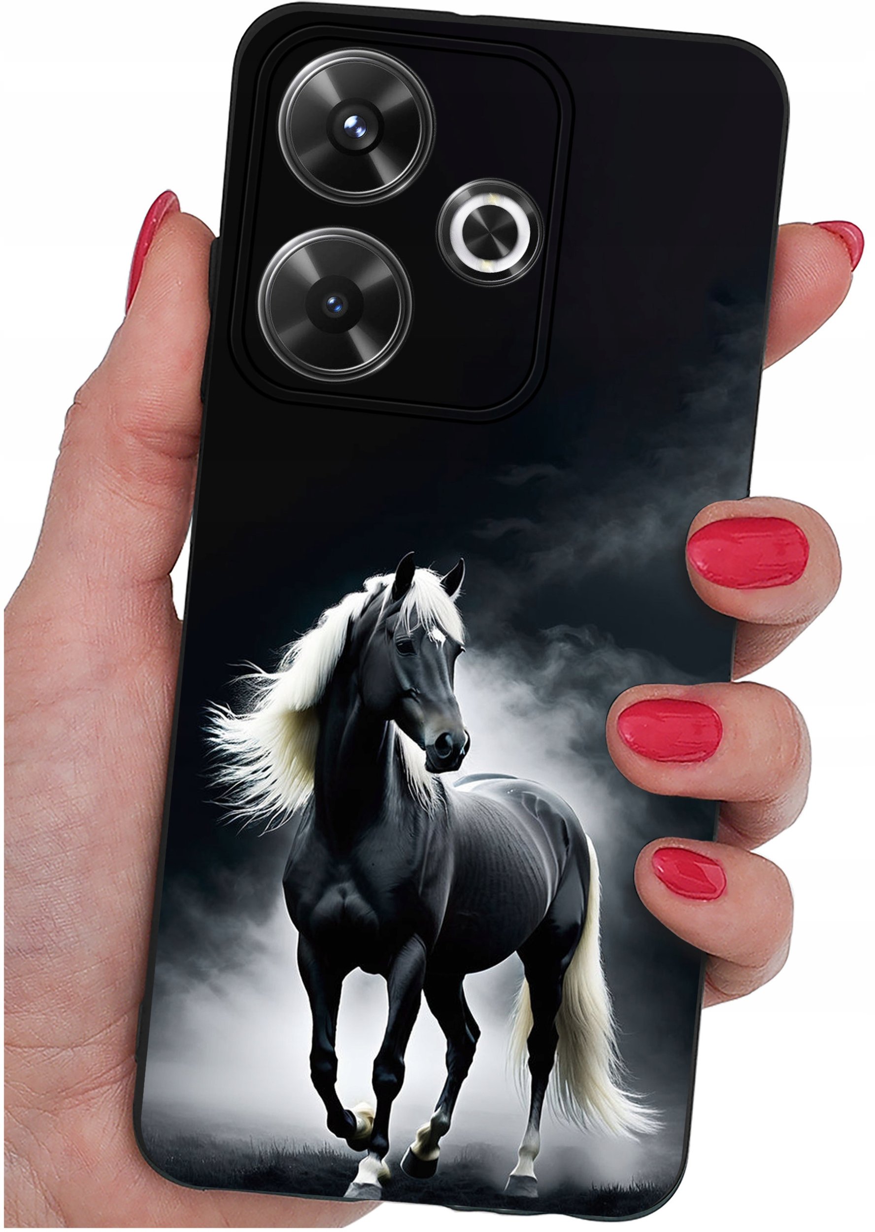 Etui do Xiaomi Redmi 13 4G WZORY |SILIKONOWE MATT CASE + SZKŁO 9H