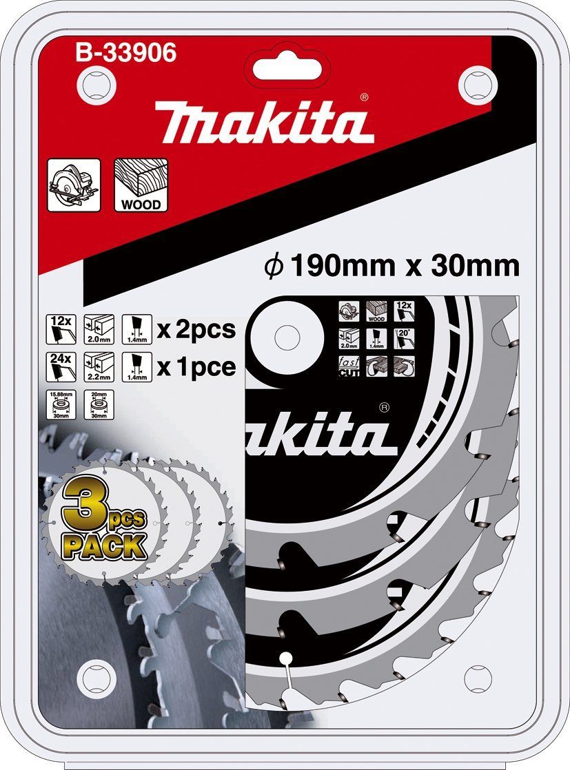 Makita Aparoli B-33906Aparoli Mak-Force B-33906 circular Saw Blade set 3-Piece