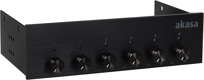 Akasa Kontroler obrotów wentylatorów 5.25" (AK-FC-08BKV2)