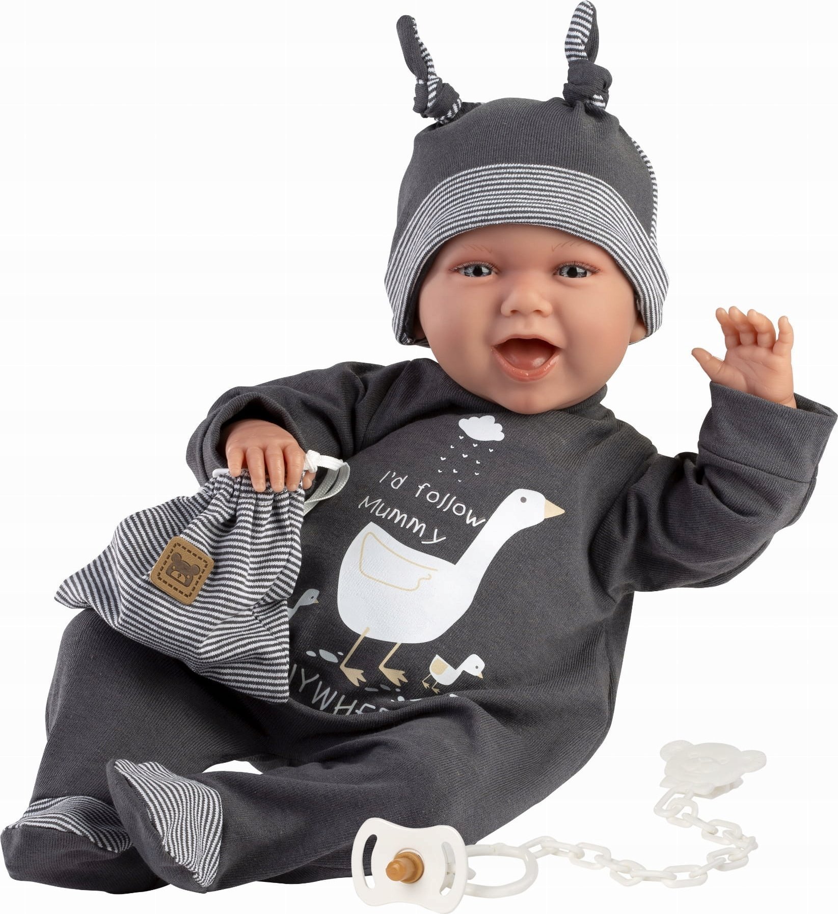 Llorens Llorens 74107 Lalka bobas śmiejący Mimo 42 cm