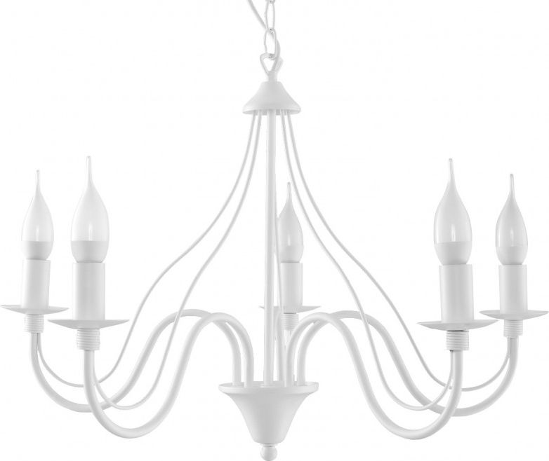 Lampa wisząca Sollux Lora retro biały (SL.0215)