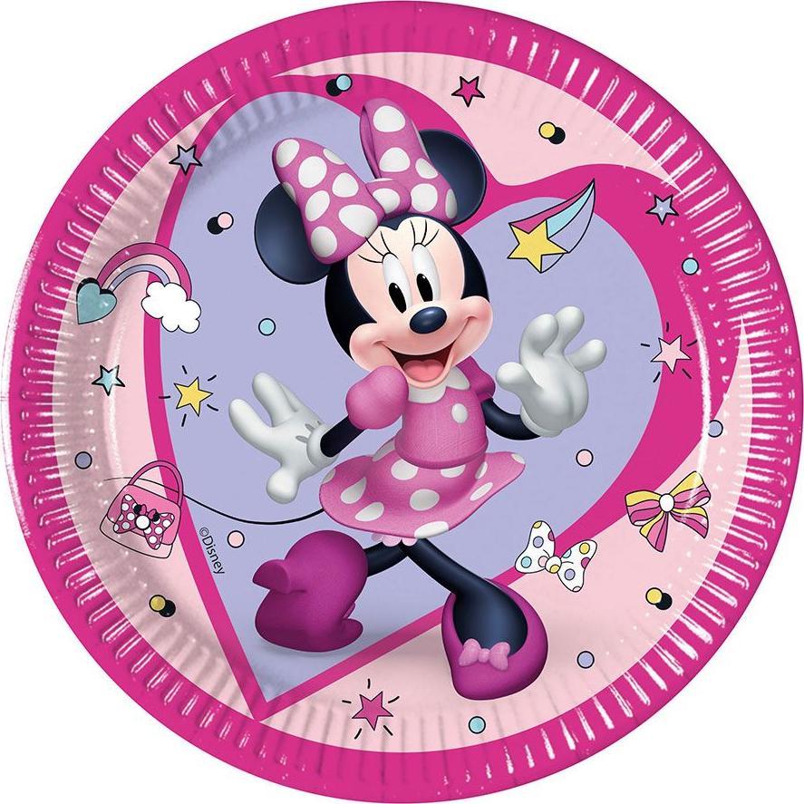 GoDan Talerzyki papierowe Minnie 20 cm 8 szt Godan