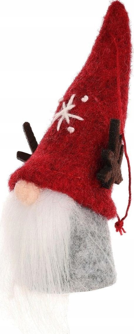 Saska Garden ZAWIESZKA DEKORACYJNA ŚWIĄTECZNA 9CM MIKOŁAJ CZERWONY