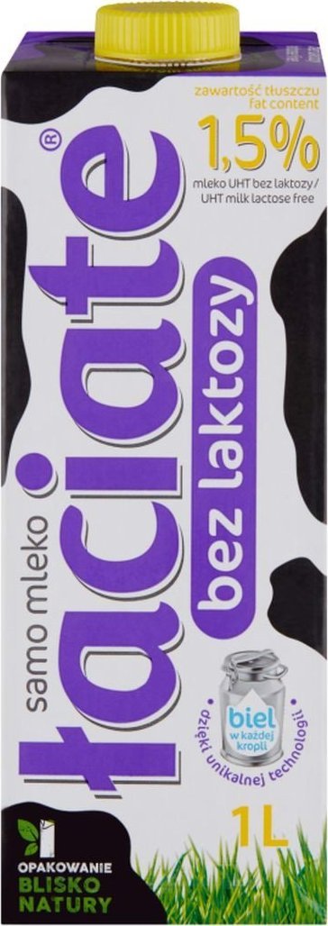 Łaciate Łaciate Mleko UHT bez laktozy 1,5 % 1 l