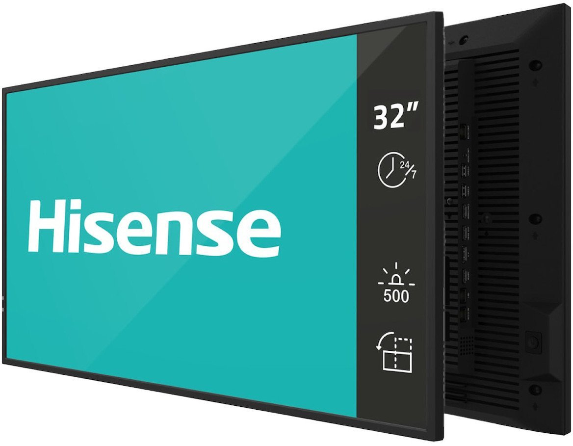 Hisense 32 Zoll Full HD IPS Digital Signage Display - 24/7 Operation
