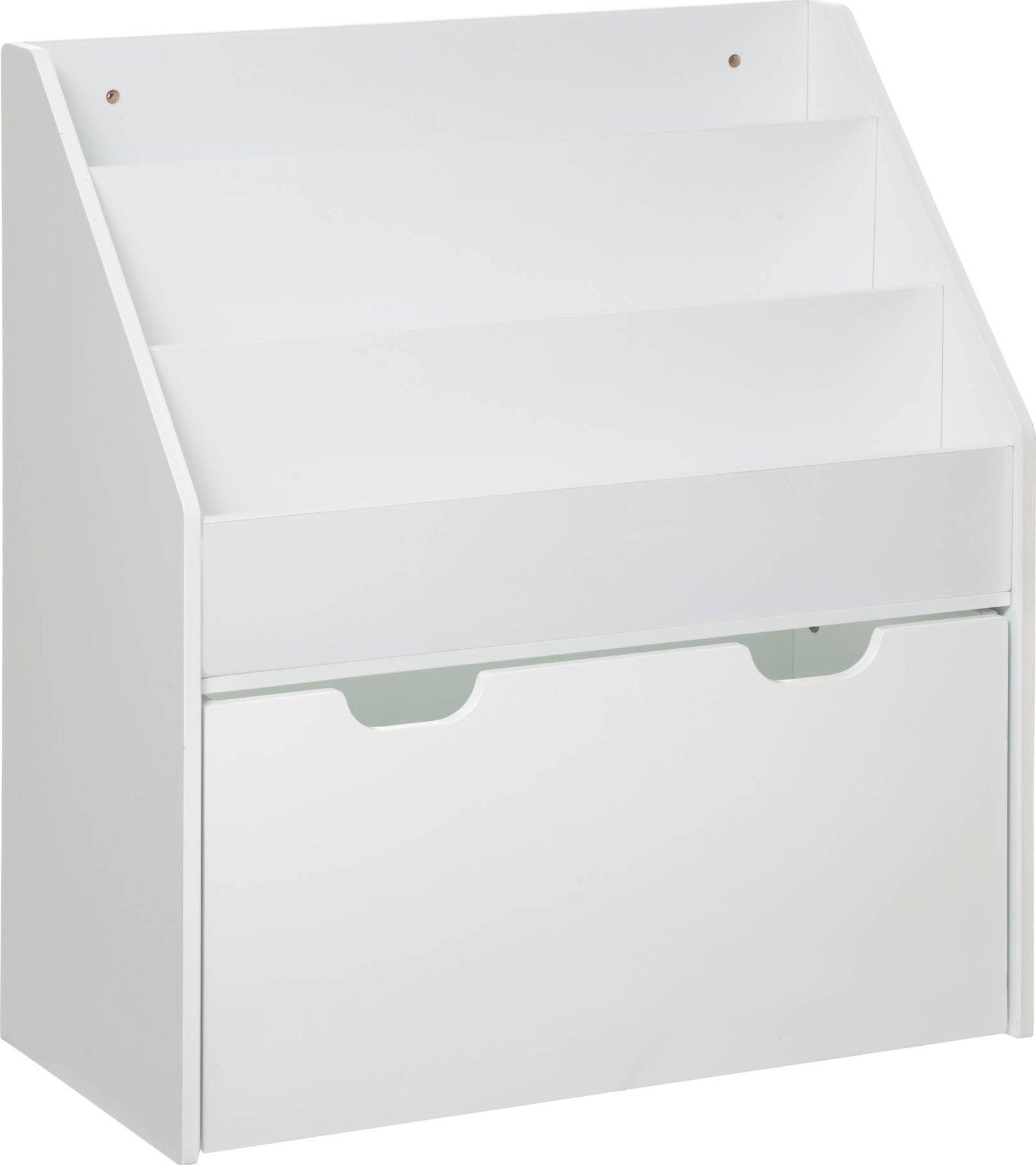 Atmosphera Regał na książki z szufladą, biały, 3 półki