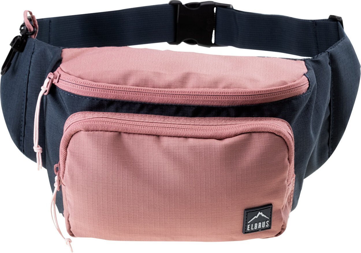 Saszetka torebka sportowa nerka biodrowa na pas Elbrus Sachet różowo-granatowa