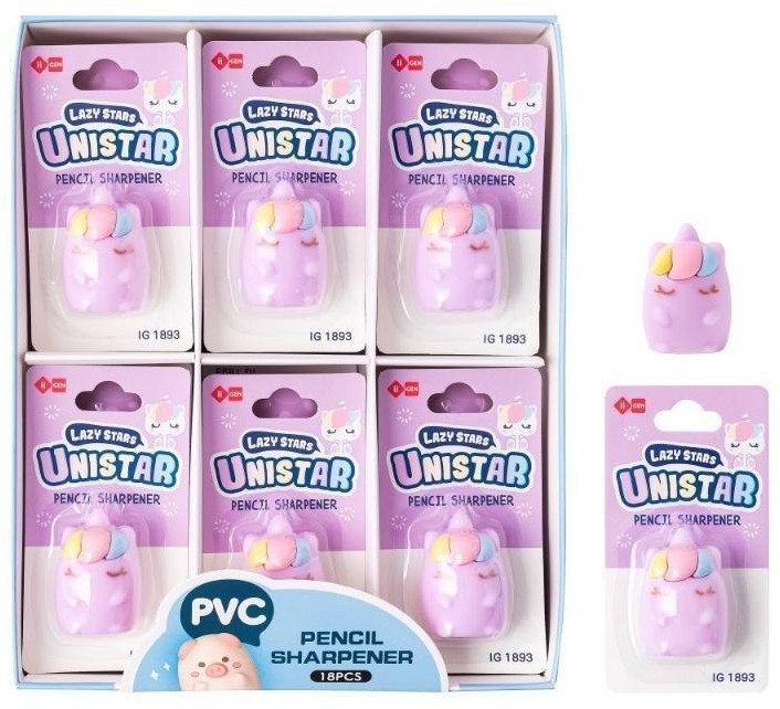 Temperówka i gumka do ścierania Jednorożec