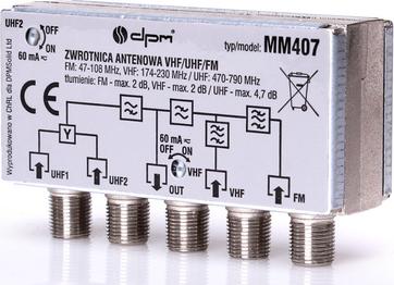 DPM Solid Zwrotnica antenowa DVB-T FM/VHF/UHF1/UHF2