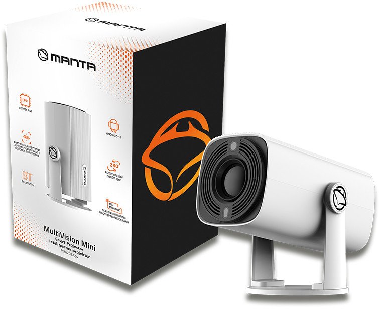 Projektor rzutnik SMART TV Android WiFi Bluetooth MultiVision Mini Portable PMA202A24