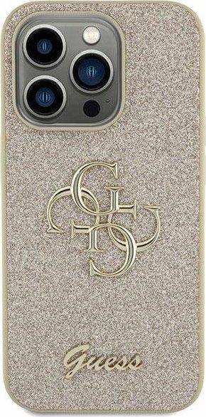 Guess Etui GUHCS23FEHG4SGD Samsung Galaxy S23 FE hardcase Glitter Script Big 4G złoty/gold