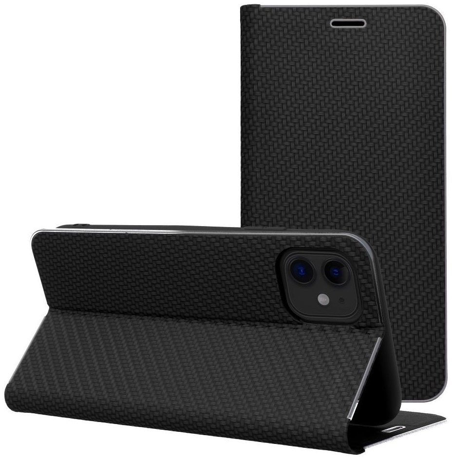 Kabura LUNA Book Carbon do IPHONE 17 Pro Max czarny