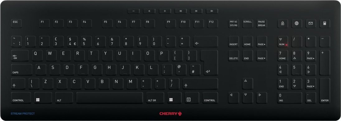Klawiatura Cherry JK-8552GB-2 klawiatura Uniwersalne RF Wireless QWERTY British English Czarny