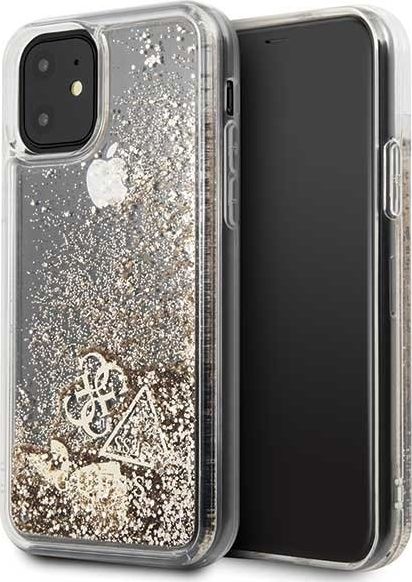 Guess GUESS LIQUID GLITTER HEARTS -ETUI IPHONE 11 GUHCN61GLHFLGO ZŁOTY standard
