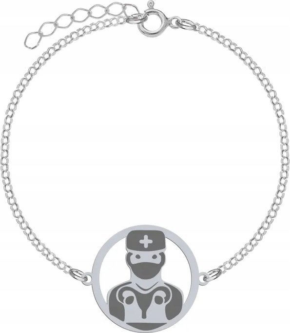 Radziszewska Jewellery Bransoletka dla Ginekologa srebro GRAWER GRATIS