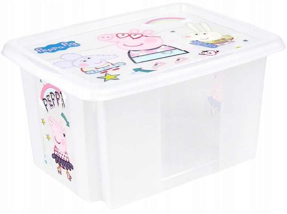 Curver Skrzynka z pokrywą 15L Karolina "Peppa Pig" 38x29 5x20 5cm przezroczysta 4052396081664