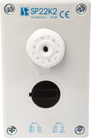 Spamel Obudowa kasety 2-otworowa 22mm szara (SP22K2)
