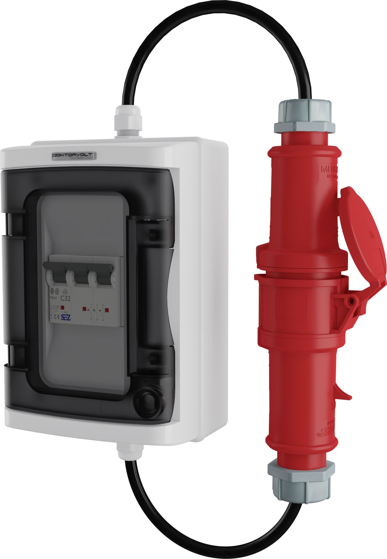 Doktorvolt Przedłużacz zabezpieczający 32A C32 3P Doktorvolt 2537