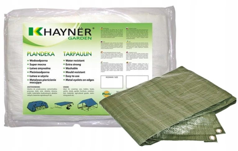 Plandeka okryciowa zielona 4x6m wytrzymała i wodoodporna