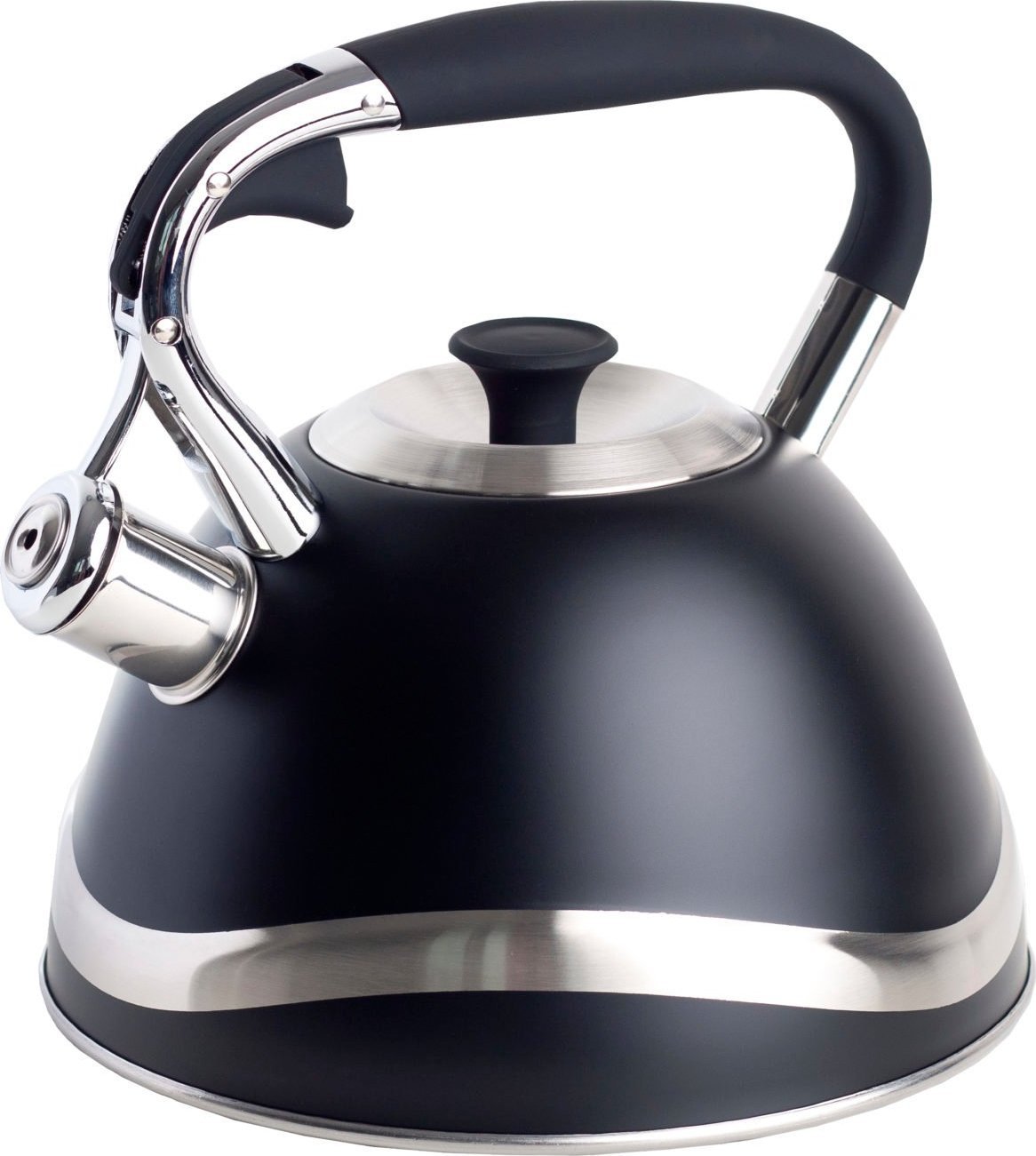 Berretti BERRETTI - Czajnik tradycyjny Giovanna - 3 L - czarny - indukcja - gaz - BR-6217