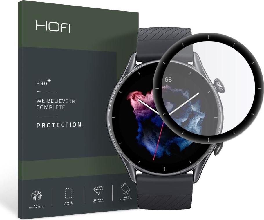 Braders Szkło Hybrydowe do Amazfit GTR 3 Black