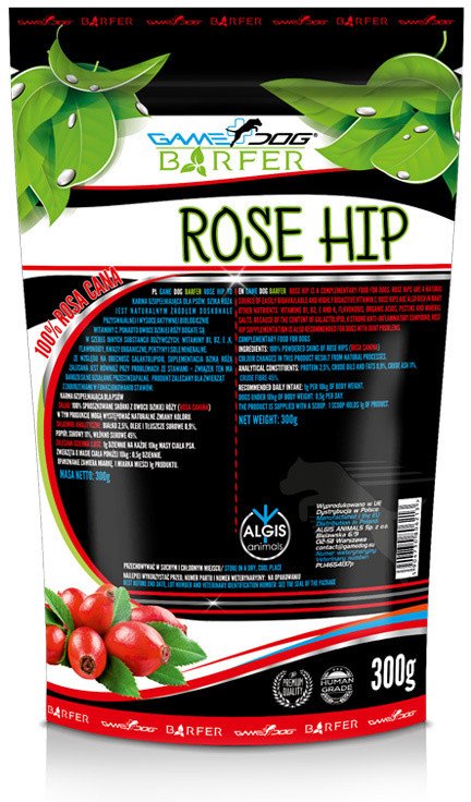 Game Dog Barfer Rose Hip Dzika róża suplement diety dla psa 300 g