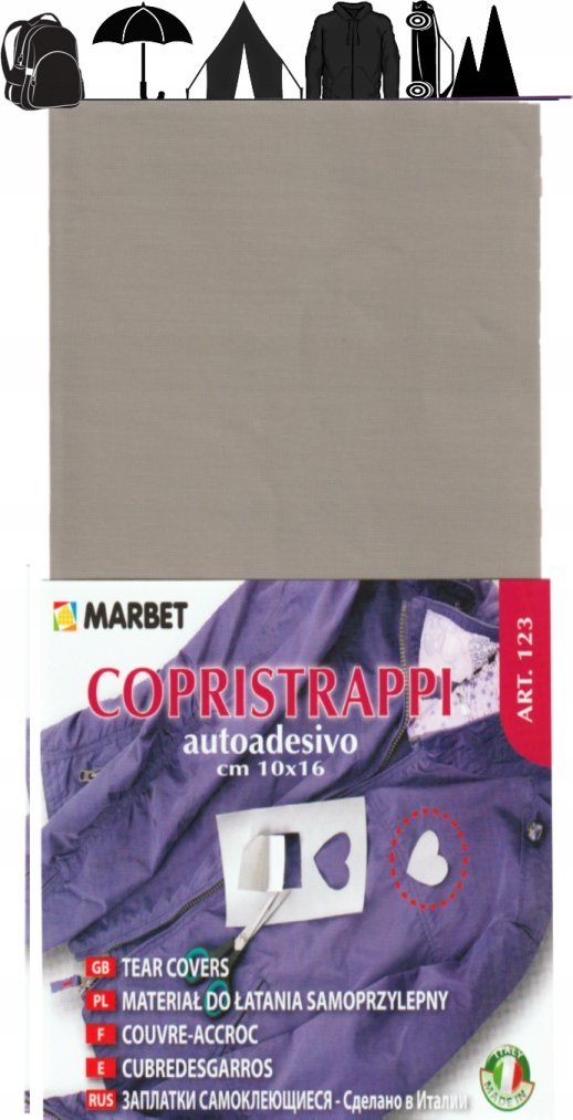 Marbet Łata Nylonowa wodoodporna samoprzylepna do kurtek 123 marbet 56