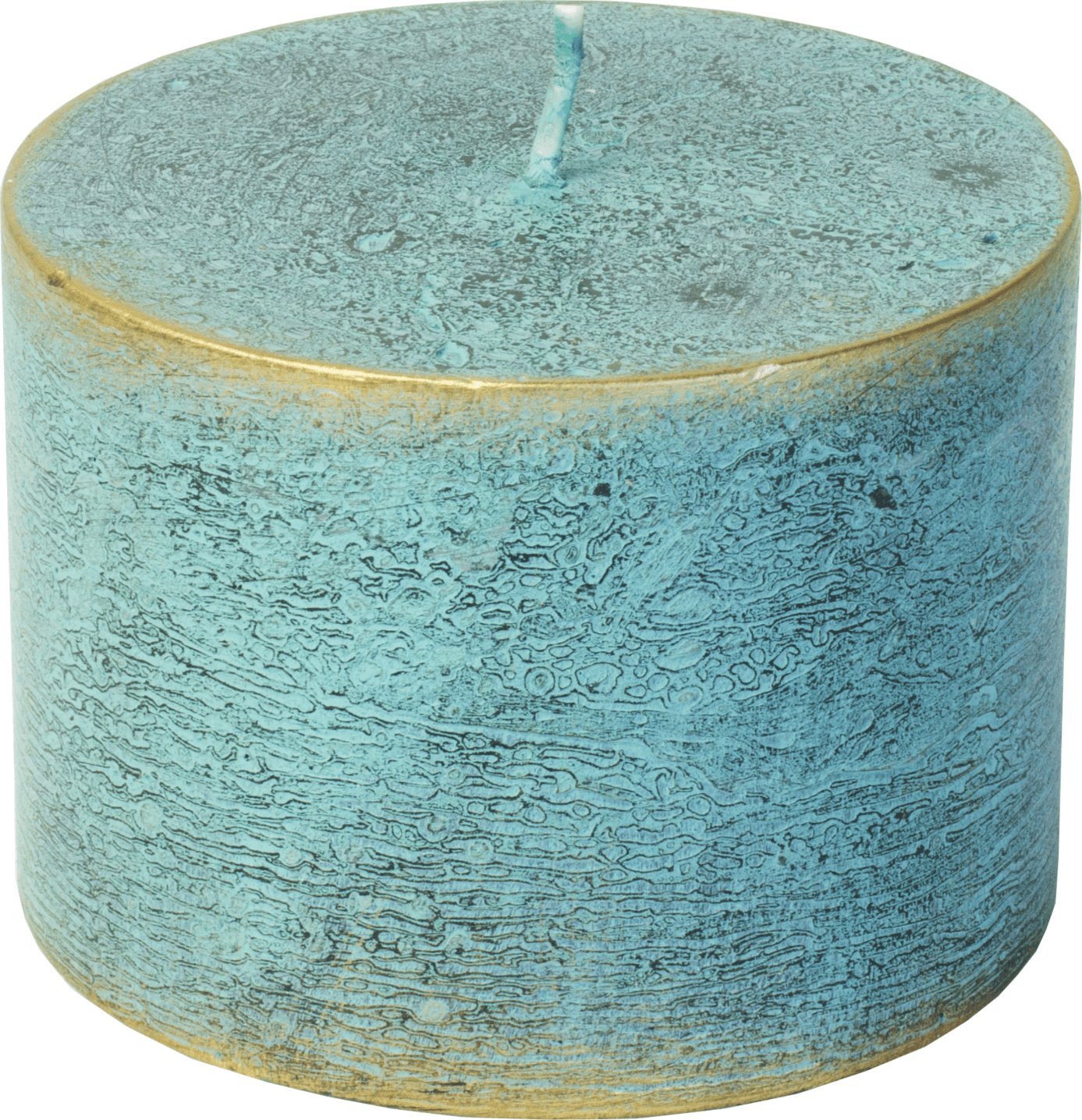 Tajemniczy ogród Świeca Rustic Loft turkusowa 100/H70